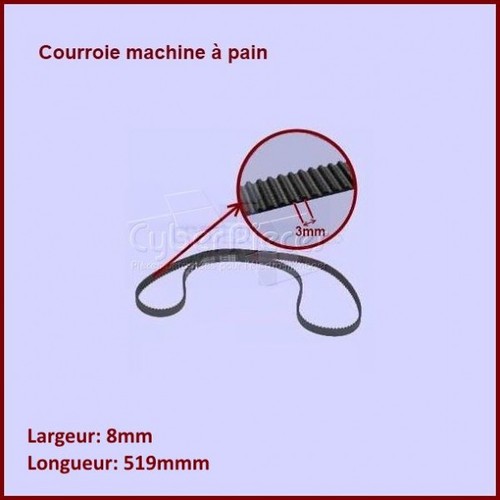 Courroie 519mm machine - , pain
