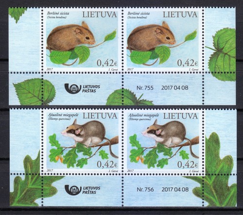 Lituanie 2017 mnh paires - lituanie,