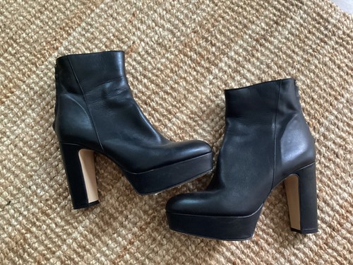 Bottines talons compensées - à,