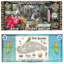 Piwi Island 5 Dollars 2017 Polymer Parrot Fantasy