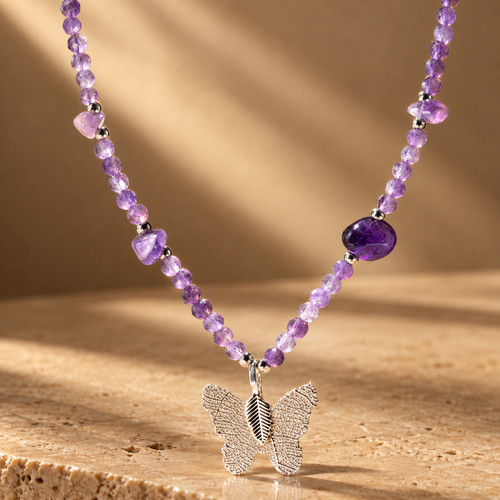 Collier améthyste - collier, d’améthyste