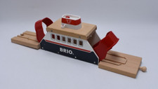 Brio Train Ferry Ship Wooden Toy Boat w/ Lights & Sound WORKS