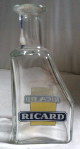 Ancienne carafe verre ricard - carafe,