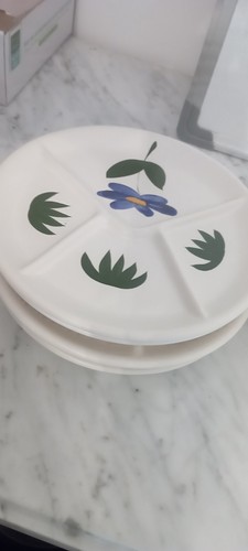 Assiettes vintage pour fondue - assiettes,