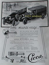 1926 CICCA ADVERTISEMENT CAR TENOR STROMBOS MIRROR FRENCH AD