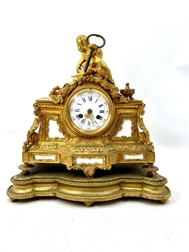 Pendule bronze doré - doré,