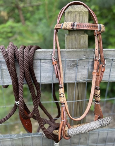 Bitless hackamore rawhide - bitless,
