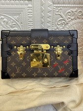 Preowned Authenic Louis Vuitton Petite Malle Mini 18.5cm In Excellent Condition