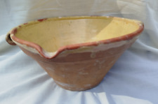 beautiful small antique yellow varnished terracotta terrine southwest