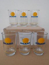Service de 6 verres RICARD 27 CL allongés modèle 2023 avec gros rond jaune