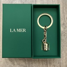 New in Box La Mer Crème Cream GWP Metal Keychain / Key Ring / Purse Charm