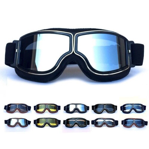Lunettes moto rétro style - de,