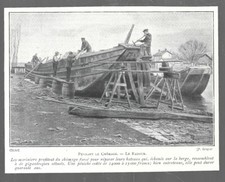 1912 -- SAILORS BARGE REFURBISHED DURING UNEMPLOYMENT. 4C137