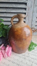 ANCIEN  POT GRES BEIGE CRUCHE