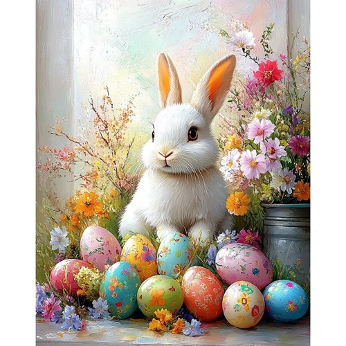 Peinture numero adulte panier - peinture,