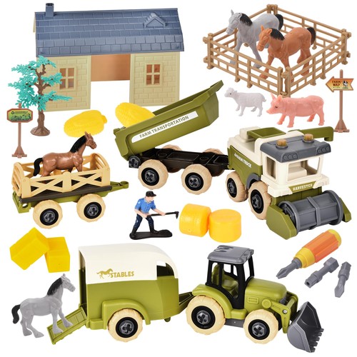 Jouet ferme avec tracteur - jouet,