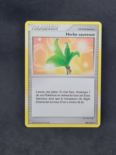 Carte pokémon trainer herbe - carte,