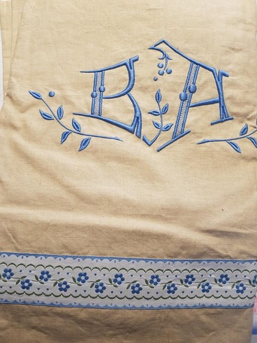Drap plat ancien - -, 100%lin