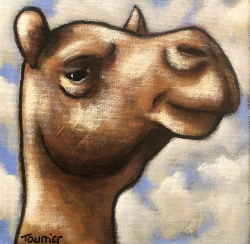 Tableau portrait chameau - portrait,
