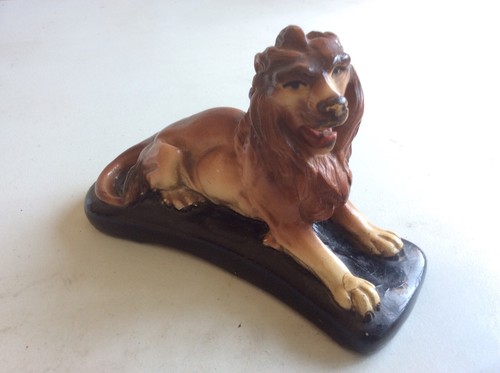 Lion chalkware figurine - chalkware,