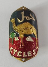 Ancienne plaque de cadre Cycles JOS ( camel dromadaire )  Vélo Bicyclette