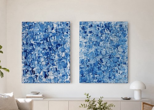 Lot peintures abstraites - peintures,