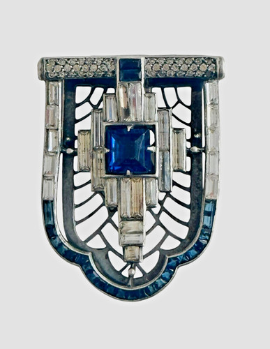 Stunning art deco clip - clip, brooch