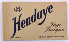 DETACHABLE POSTCARD BOOKLET "HENDAYE BASQUE COUNTRY" 12 cards