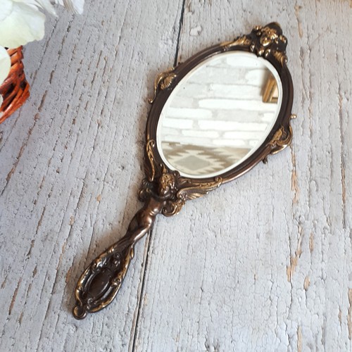 Miroir antique main en - miroir,