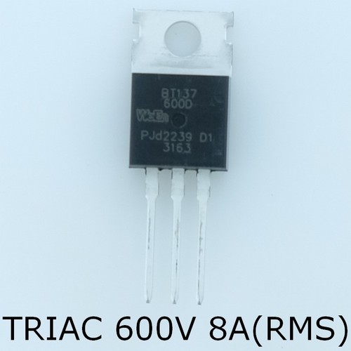 Bt137 600d triac - 600v, 8a(rms)