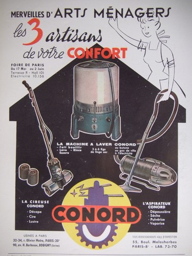Publicité presse 1952 - publicitÉ, conord