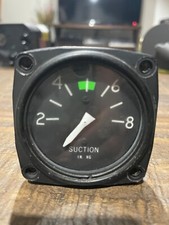 U.M.A. Inc Suction Gauge Aircraft Instrument As Removed Cessna Piper Beech