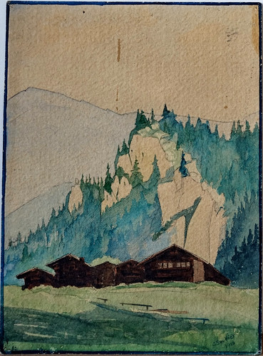 Soullier 1918 aquarelle - 1918,