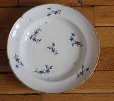 Assiette creuse en porcelaine de Niderviller, Comte de Custine, fin XVIIIe 