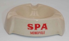 Vintage SPA Monopole Ashtray 1950's  Belgium Spa & Water Baths   6-3/8"   RARE