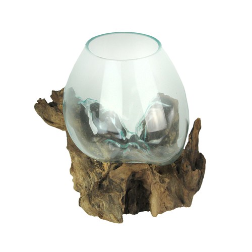 Large molten glass - glass, sculptural