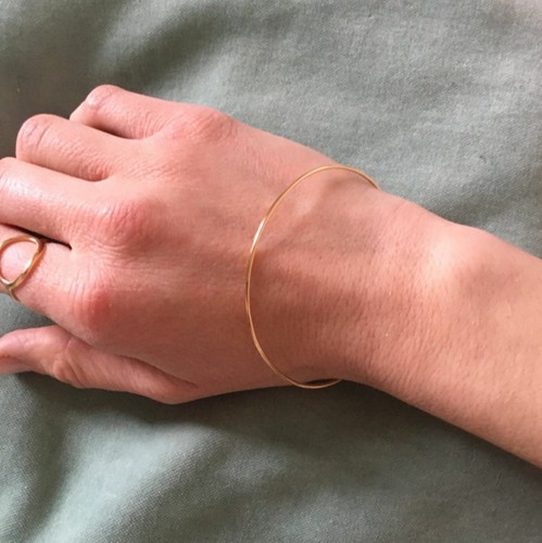 Bracelet rigide jonc fil - , rond