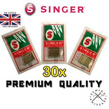 30 X SINGER DOMESTIC SEWING MACHINES NEEDLES - SIZES 14-16-18 (Genuine Needles)