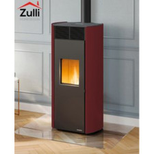 POÊLE À PELLETS CANALISABLE ECOFIRE PALAZZETTI CLELIA 12 US PRO2 ROUGE