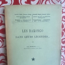 Struyf, les Bakongo, dans leurs légendes, institut Royal, colonial belge, 1936