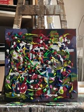 ÉCLABOUSSURE  TABLEAU AU ACRYLIQUE DU PEINTRE VISTO