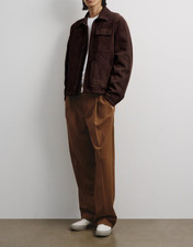 Blouson cuir homme marron