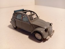 Citroen 2CV grey open blue hood 1/43 BE