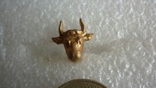 ANCIEN BOUTON METAL / TETE DE