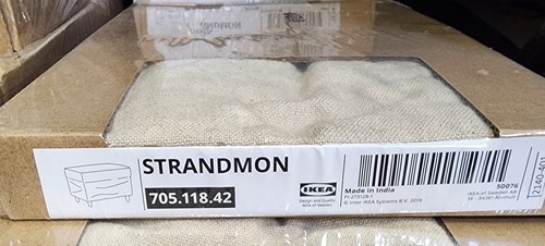 Ikea strandmon cover slipcover - ikea,