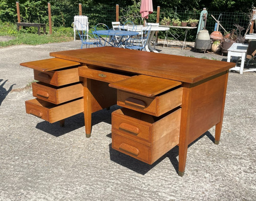 Bureau caissons pieds en - à,