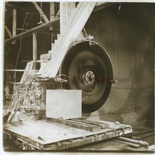 1910 Industrial Machine Sawmill CA Photo Stereo Glass Plate VR12g