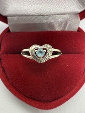 Bague en or 18K, Topaze Bleue