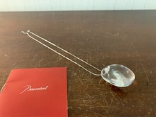 Clear Baccarat Crystal Gallet Necklace