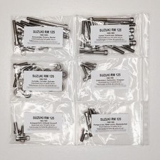 SUZUKI RM 125 1982 1983 Kit vis BTR inox moteur complet RM125